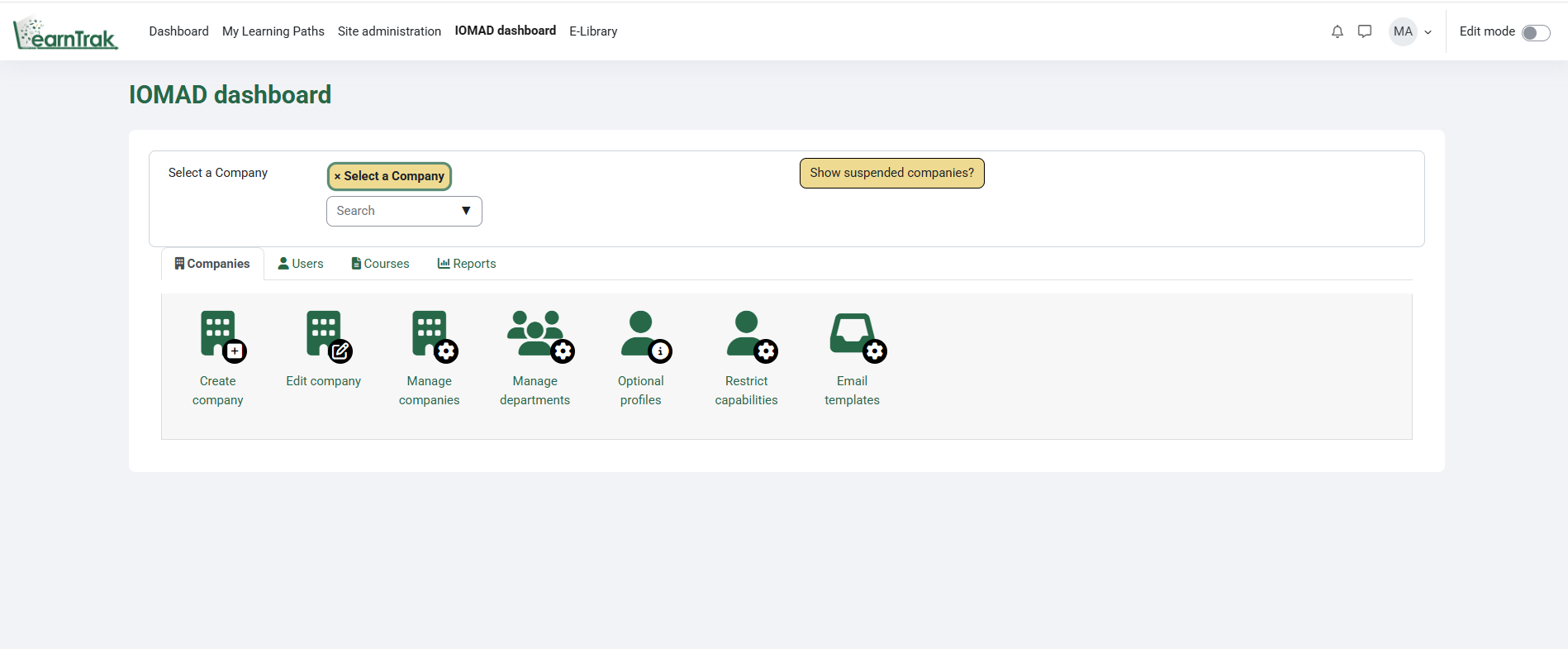 Administrator Dashboard
